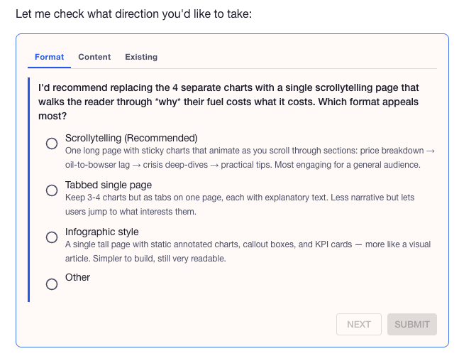 Ask for direction - StoriBot can guide you based on your questions